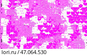 Abstract white background with chaotically blinking pink small hearts. Стоковое фото, фотограф David Kashakhi / Фотобанк Лори
