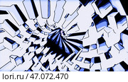 A swirling pattern made in computer graphics that moves rapidly in different directions. Стоковая иллюстрация, иллюстратор David Kashakhi / Фотобанк Лори