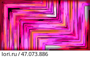 Colorful moving zigzag shapes. Стоковая иллюстрация, иллюстратор David Kashakhi / Фотобанк Лори