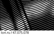 3D abstract shiny reflective metallic waves of narrow stripes. Стоковая иллюстрация, иллюстратор David Kashakhi / Фотобанк Лори