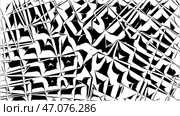 Monochrome crossed stripes, kaleidoscopic pattern. Стоковое фото, фотограф David Kashakhi / Фотобанк Лори
