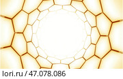 Nanotube structure animation. Стоковая иллюстрация, иллюстратор David Kashakhi / Фотобанк Лори