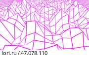 Abstract flying 3d structure looking like mountains. Стоковое фото, фотограф David Kashakhi / Фотобанк Лори