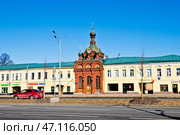 Часовня "Проща" Спасо-Андроникова монастыря. Улица Сергия Радонежского, дом 23/25. Москва. Россия. Редакционное фото, фотограф E. O. / Фотобанк Лори