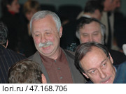Леонид Якубович и Олег Янковский (2006 год). Стоковое фото, фотограф Александр С. Курбатов / Фотобанк Лори