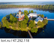 Aerial view of Holy-Vvedensky nunnery at Vladimir region. Russia. Стоковое фото, фотограф Яков Филимонов / Фотобанк Лори