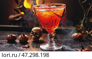 Halloween drink for party, selective focus. Стоковое AI-видео, аниматор Ирина Старикова / Фотобанк Лори