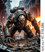 Warhammer 40.000. Стоковое AI-изображение, AI-художник Максим Лоскутов / Фотобанк Лори
