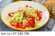 Light salad with fresh vegetables. Стоковое фото, фотограф Яков Филимонов / Фотобанк Лори