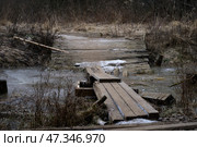 Переправа через ручей. Стоковое фото, фотограф Александр Тимохин / Фотобанк Лори