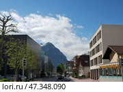 Townscape of Vaduz, Lichtenstein (2012 год). Редакционное фото, фотограф Александр Карпенко / Фотобанк Лори