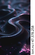 Colorful Swirling Patterns Create a Mesmerizing Visual Display of Movement and Texture on a Dark Background. Стоковое AI-видео, аниматор Оксана Медведева / Фотобанк Лори