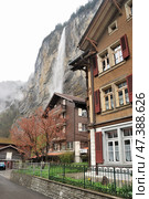 Townscape of Interlaken, Switzerland (2012 год). Редакционное фото, фотограф Александр Карпенко / Фотобанк Лори
