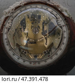Yuri Gagarin's descent vehicle. Cosmonautics Day. K. E. Tsiolkovsky State Museum. (2020 год). Редакционное фото, фотограф Василий Хомчин / Фотобанк Лори