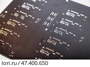 Exploring Advanced Circuit Board Design in a Modern Scientific Laboratory. Стоковое фото, фотограф Aleksandr Golubev / Фотобанк Лори