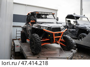 KRASNOYARSK, RUSSIA - December 21, 2024: Polaris RZR XP 1000. Редакционное фото, фотограф Плотников Дмитрий / Фотобанк Лори