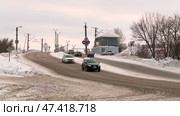 Russian Railways is the composition of trade passenger cars, rails, sleepers moving lights winter. Стоковое видео, видеограф Алексей Сергеев / Фотобанк Лори