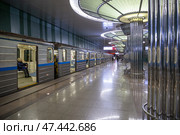 Нижний Новгород. Станция метро "Стрелка" (2023 год). Редакционное фото, фотограф Юлия Бабкина / Фотобанк Лори