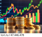 Деньги и графики. Стоковое AI-изображение, AI-художник Boostport / Фотобанк Лори