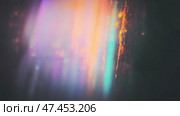 Holographic ray of light creates a colorful background with vibrant overlays. Стоковое AI-изображение, AI-художник Ксения Лаптева / Фотобанк Лори
