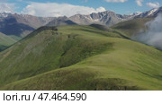 Summer landscape in Caucasus Mountains. Стоковое видео, видеограф Михаил Коханчиков / Фотобанк Лори