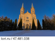 Церковь Святого Михаила Архангела Белогруда в зимнее время. Стоковое фото, фотограф Пучков Андрей Александрович / Фотобанк Лори
