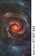 Rotating spiral galaxy animation. Стоковое видео, видеограф Михаил Коханчиков / Фотобанк Лори