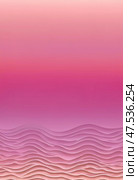 Flowing waves of soft pink hues dance together, creating an abstract landscape that evokes feelings of tranquility and artistic inspiration in a dreamy environment Generative AI. Стоковое AI-изображение, AI-художник Юлия Петровская / Фотобанк Лори