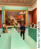 Saint Petersburg, Russia - 03.19.2025 Exhibition of paintings by the great Russian artist K. Bryullov in the Russian Museum. Стоковое фото, фотограф Ольга Губская / Фотобанк Лори