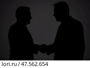 Рукопожатие, атмосфера переговоров. Стоковое AI-изображение, AI-художник Анна Рогалева / Фотобанк Лори