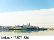 Picturesque view of the Kazan Kremlin and the Kazanka River. Russia (2022 год). Стоковое фото, фотограф Константин Лабунский / Фотобанк Лори