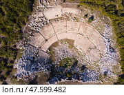 Ruins of antique theater of Kibyra, Turkey. Стоковое фото, фотограф Яков Филимонов / Фотобанк Лори