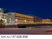Россия. Санкт-Петербург. Лештуков мост и Бизнес центр "Лениздат" Редакционное фото, фотограф Литвяк Игорь / Фотобанк Лори