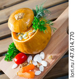 Image of Pumpkin soup. Стоковое фото, фотограф Яков Филимонов / Фотобанк Лори