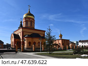 Храмовый комплекс Святой преподобномученицы великой княгини Елисаветы и иконы Божией Матери "Всецарица" в Щербинке. Редакционное фото, фотограф Natalia Sidorova / Фотобанк Лори