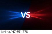 Versus competition graphic. Стоковое AI-изображение, AI-художник Андрей Бакусов / Фотобанк Лори