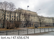 Военно-морская академия имени Н.Г. Кузнецова, Санкт-Петербург, Ушаковская наб., 17. Редакционное фото, фотограф Геннадий Соловьев / Фотобанк Лори