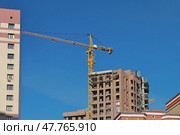 Новостройка в жилом массиве. Казань, Россия. Стоковое фото, фотограф Вадим Хомяков / Фотобанк Лори