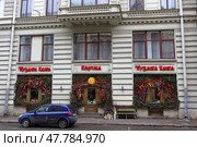 Ресторан / корчма "Пузата хата". Санкт-Петербург, улица Некрасова, 40 (2021 год). Редакционное фото, фотограф Алексей Иванов / Фотобанк Лори