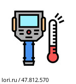 thermal imager color icon vector illustration. Стоковая иллюстрация, иллюстратор Vectorwin / Фотобанк Лори