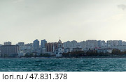 Novorossiysk, Russia 28 August 2024 Church of St. Peter and Fevronia of the Murom Wonderworkers on the embankment of Novorossiysk in the Black Sea coast (2023 год). Стоковое фото, фотограф Фотограф / Фотобанк Лори
