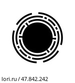 genome map genetic engineering glyph icon vector illustration. Стоковая иллюстрация, иллюстратор Vectorwin / Фотобанк Лори
