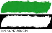 Green stroke of paint brush. Стоковая иллюстрация, иллюстратор Роман Самохин / Фотобанк Лори