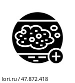 psoriasis clinic glyph icon vector illustration. Стоковая иллюстрация, иллюстратор Vectorwin / Фотобанк Лори