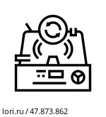 granulation pharmaceutical production line icon vector illustration. Стоковая иллюстрация, иллюстратор Vectorwin / Фотобанк Лори