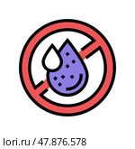 formaldehyde free keratin color icon vector illustration. Стоковая иллюстрация, иллюстратор Vectorwin / Фотобанк Лори
