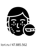 plastic surgery glyph icon vector illustration. Стоковая иллюстрация, иллюстратор Vectorwin / Фотобанк Лори