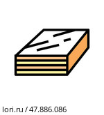 impreg timbers color icon vector illustration. Стоковая иллюстрация, иллюстратор Vectorwin / Фотобанк Лори