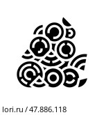 fuel wood glyph icon vector illustration. Стоковая иллюстрация, иллюстратор Vectorwin / Фотобанк Лори