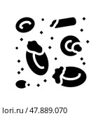 autoimmune hemolytic anemia ill glyph icon vector illustration. Стоковая иллюстрация, иллюстратор Vectorwin / Фотобанк Лори